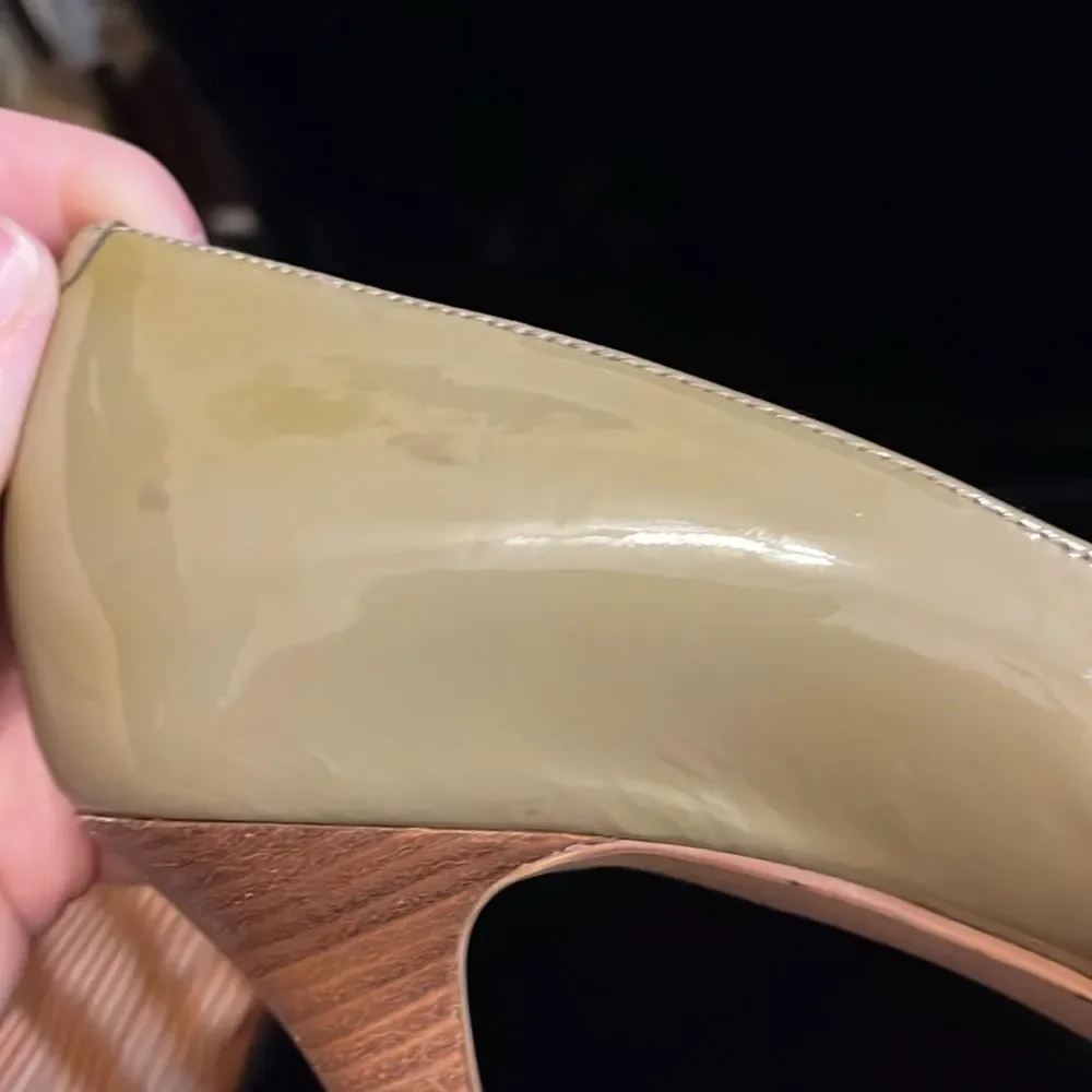 Cole Haan Air Lainey OT Pump Leather Open Toe Heels
